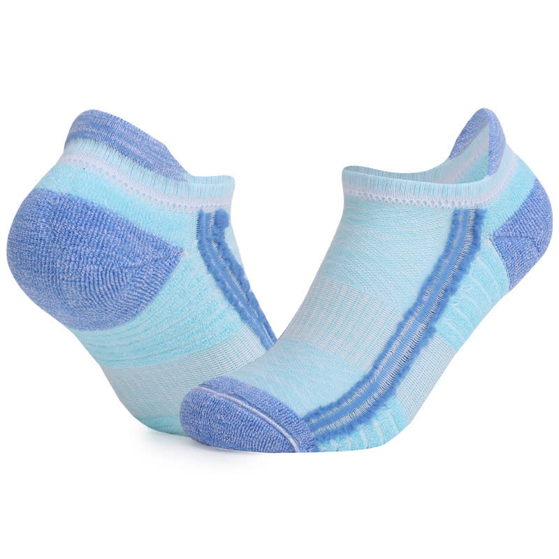 Bunt gestreifte, schweißableitende, atmungsaktive Baumwollsocken (6 Paar)