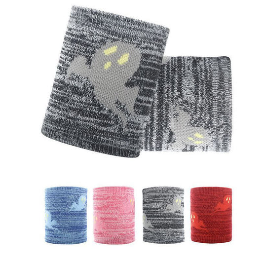 Süße Sport-Handgelenksmanschetten mit Geistermuster (2 Paar)