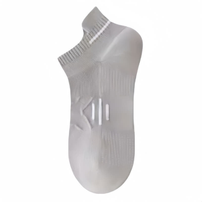 Schweißableitende, atmungsaktive Sportsöckchen aus Baumwolle (5 Paar) - Grau - EU36-43 (US4-9) - image 13