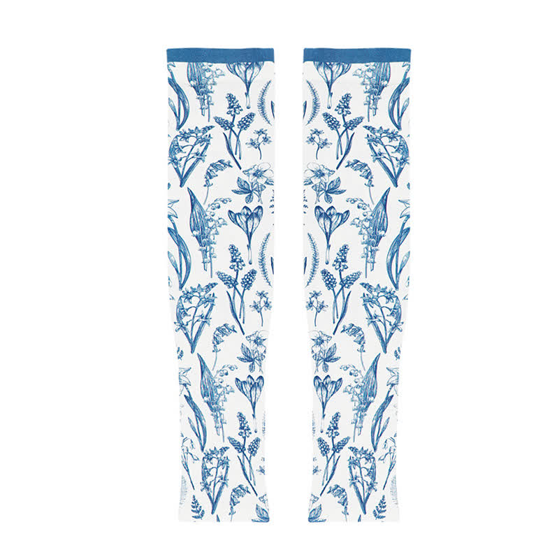 Armstulpen mit Blumenmuster für den Außenbereich zum Sonnenschutz (3 Paar) - A - image 3