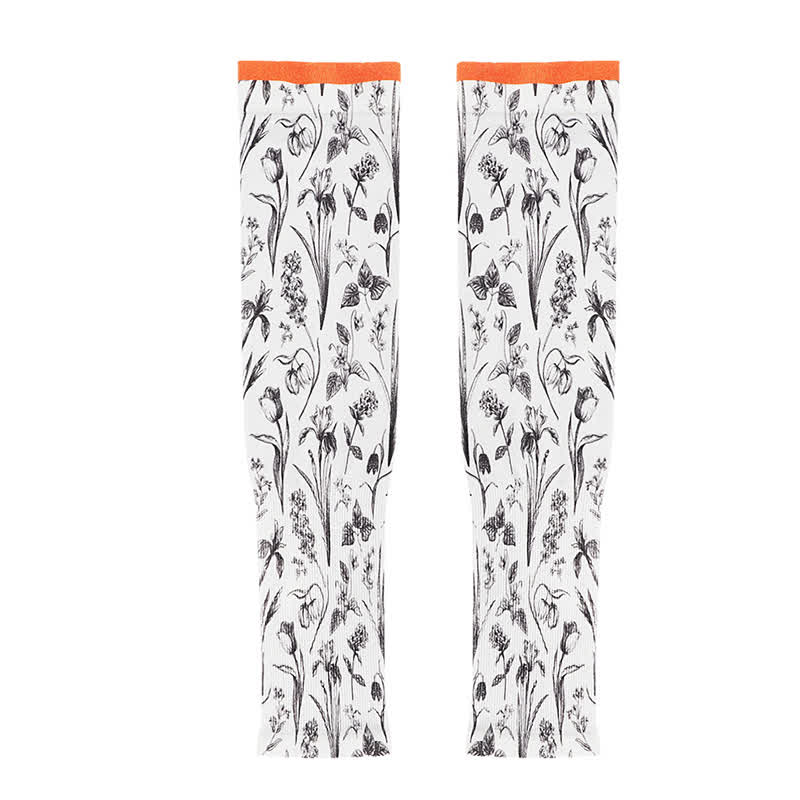 Armstulpen mit Blumenmuster für den Außenbereich zum Sonnenschutz (3 Paar) - B - image 5