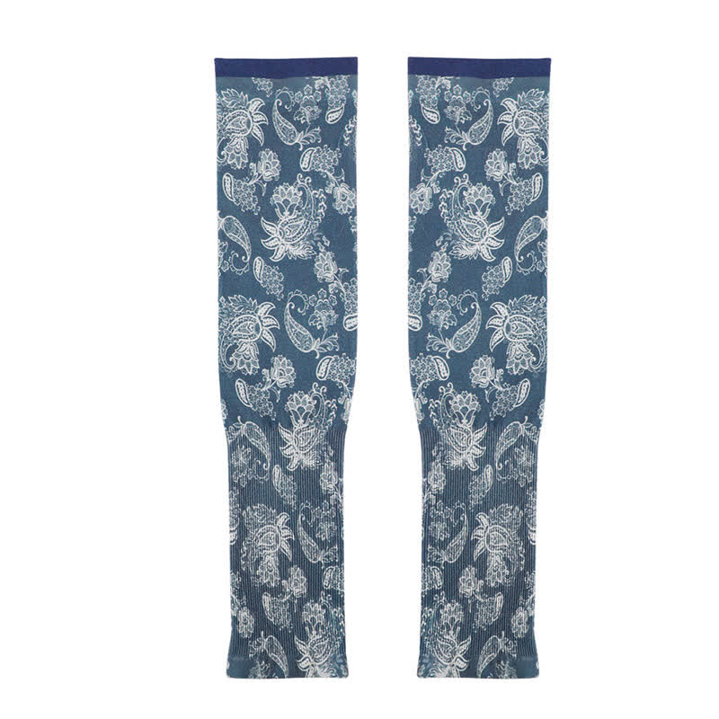 Armstulpen mit Blumenmuster für den Außenbereich zum Sonnenschutz (3 Paar) - C - image 6