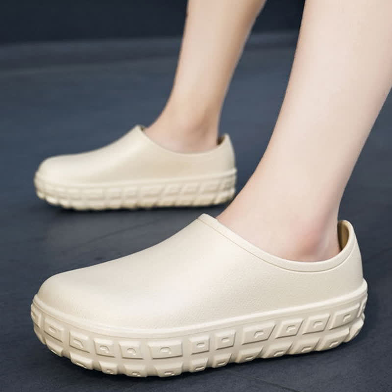 Modische, wasserdichte Slip-On-Küchenschuhe mit niedrigem Schaft