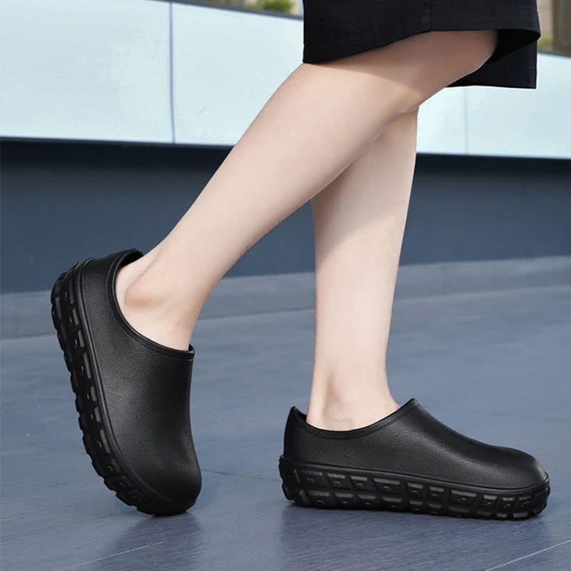 Modische, wasserdichte Slip-On-Küchenschuhe mit niedrigem Schaft