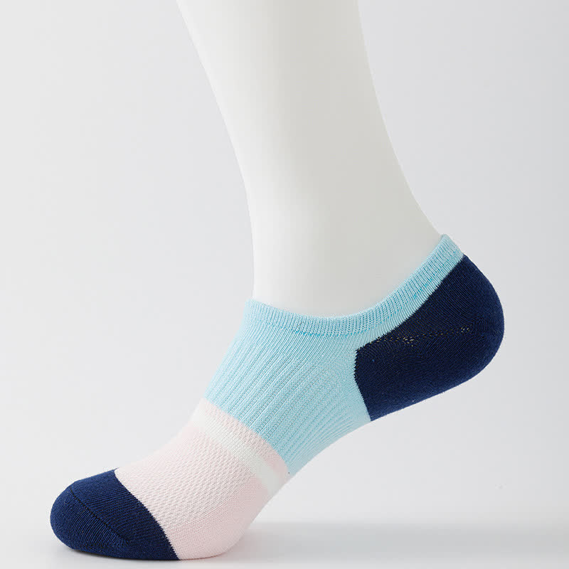 Atmungsaktive Sport-Kompressionssocken mit Farbnähten (6 Paar) - Blau - EU40-45 (US7-11) - image 11