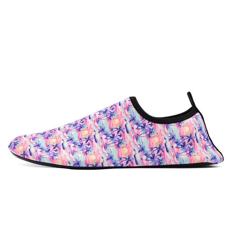 Rutschfeste, atmungsaktive Strandschuhe mit buntem Muster