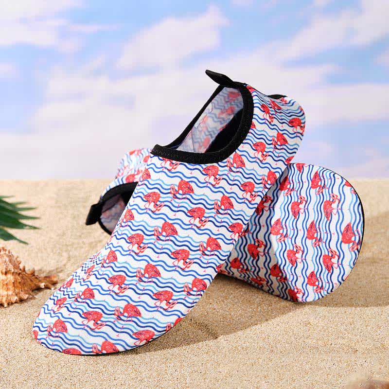 Rutschfeste, atmungsaktive Strandschuhe mit buntem Muster