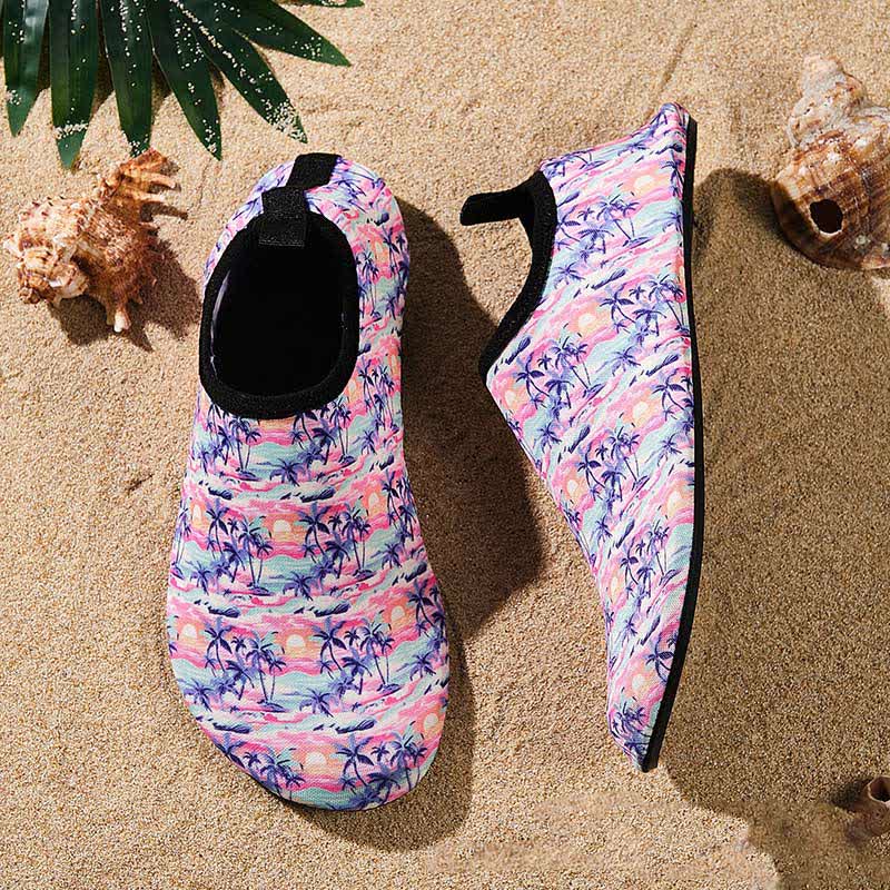 Rutschfeste, atmungsaktive Strandschuhe mit buntem Muster
