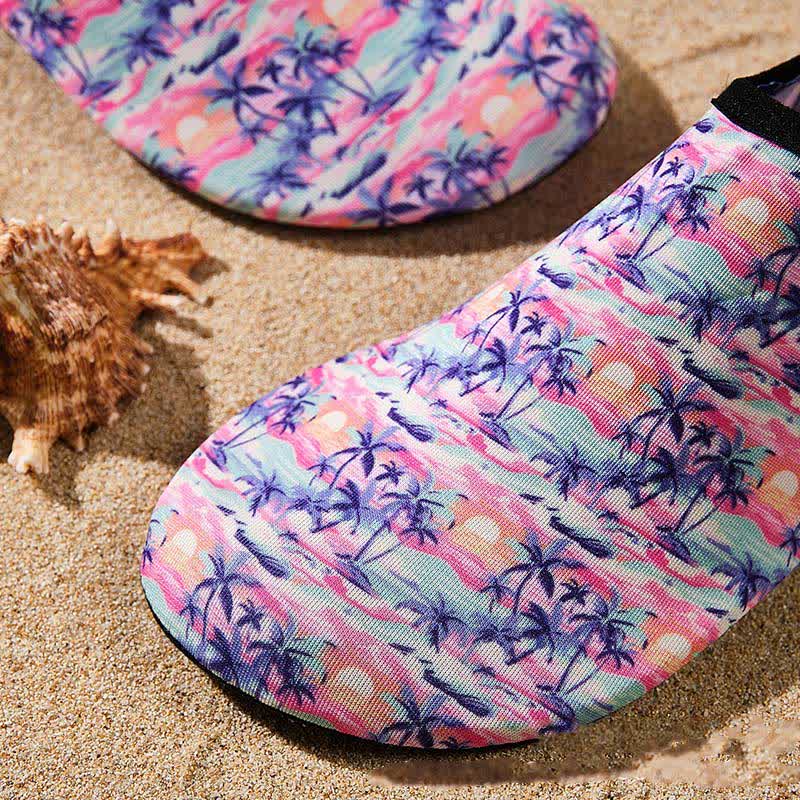 Rutschfeste, atmungsaktive Strandschuhe mit buntem Muster