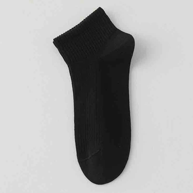 Gestreifte, dünne, atmungsaktive Sportsocken aus Baumwolle (6 Paar)