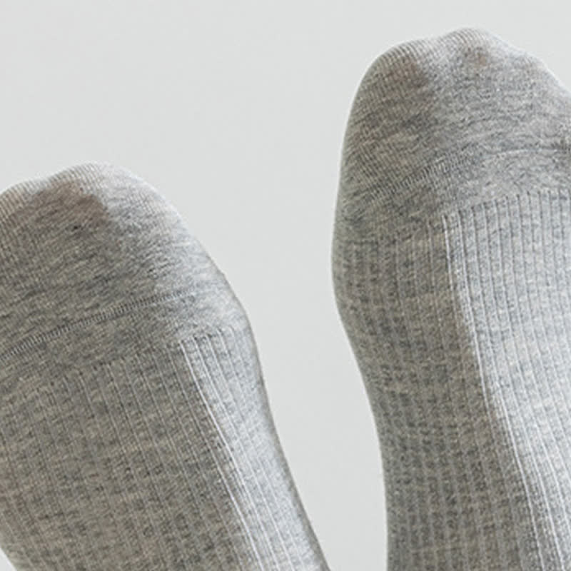 Gestreifte, dünne, atmungsaktive Sportsocken aus Baumwolle (6 Paar)