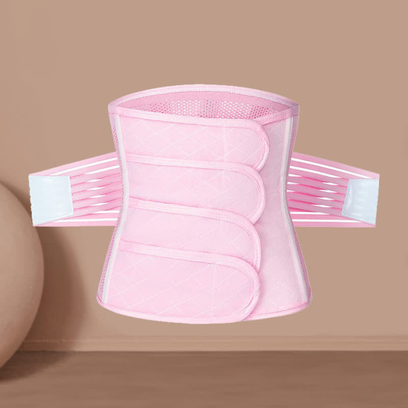 Einfarbiger Taillengürtel mit Klettverschluss - Rosa - XXL - image 3