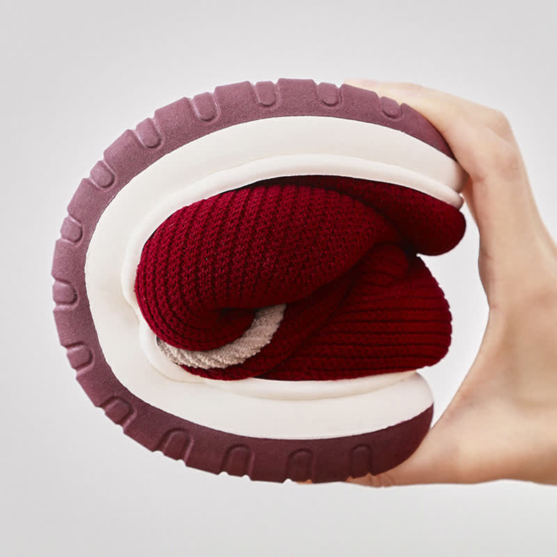 Warme, rutschfeste Hausschuhe mit dicker Sohle - image 9