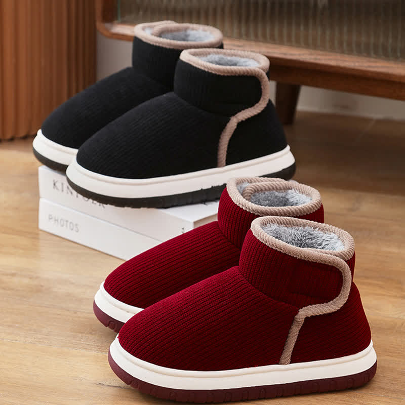 Warme, rutschfeste Hausschuhe mit dicker Sohle - image 1