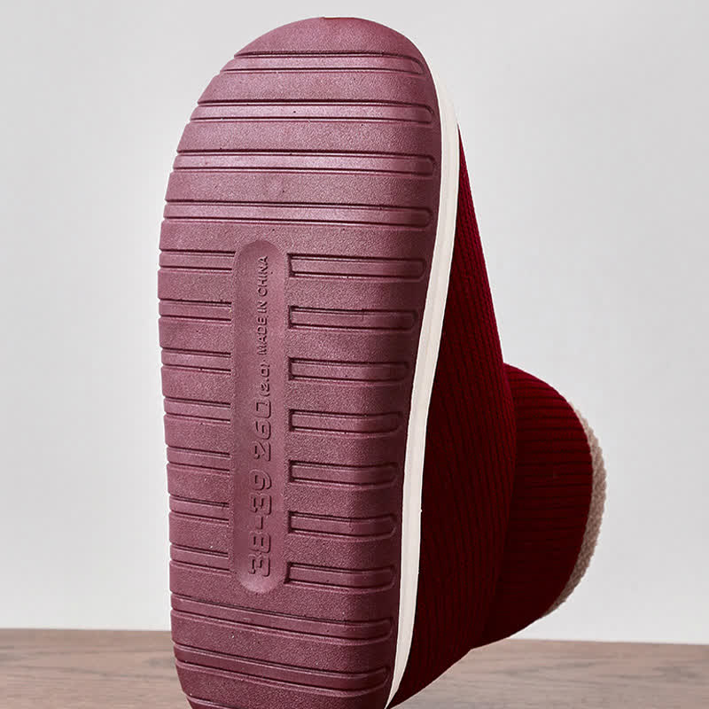 Warme, rutschfeste Hausschuhe mit dicker Sohle - image 10