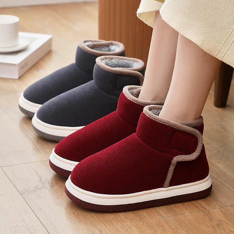 Warme, rutschfeste Hausschuhe mit dicker Sohle - image 0