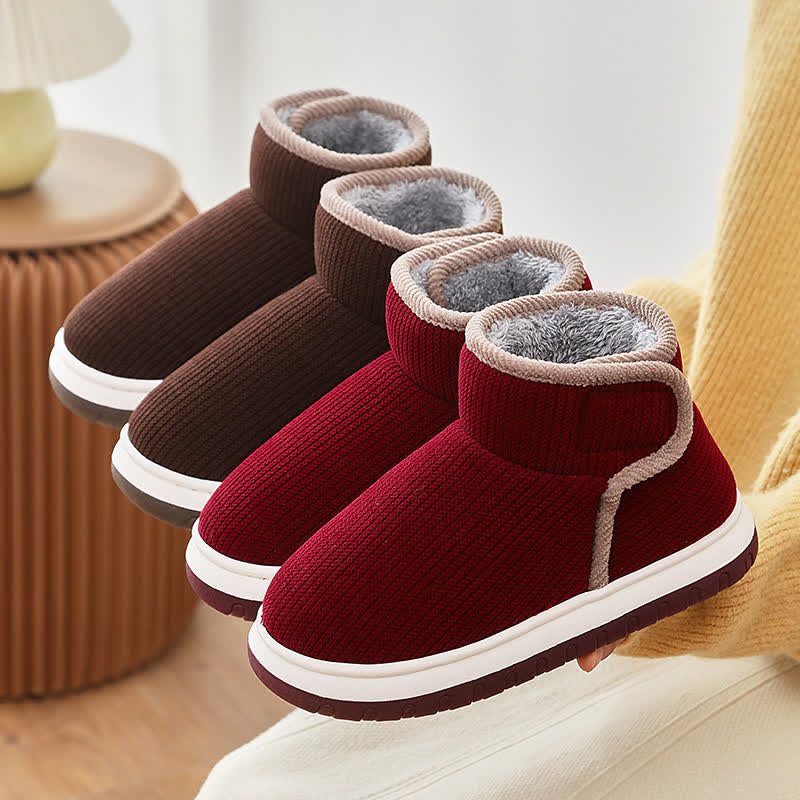 Warme, rutschfeste Hausschuhe mit dicker Sohle - image 2