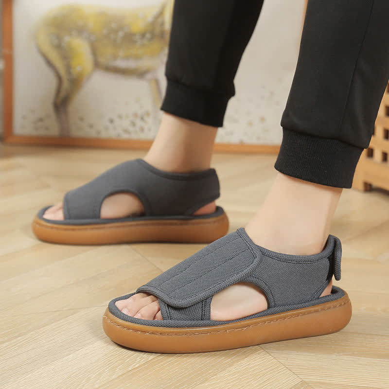 Verstellbare, leicht anzuziehende, rutschfeste Hausschuhe in Übergröße - Grau - EU47-48 (US12-13) - image 14