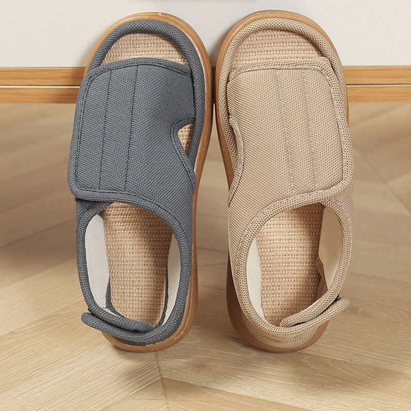 Verstellbare, leicht anzuziehende, rutschfeste Hausschuhe in Übergröße - image 3