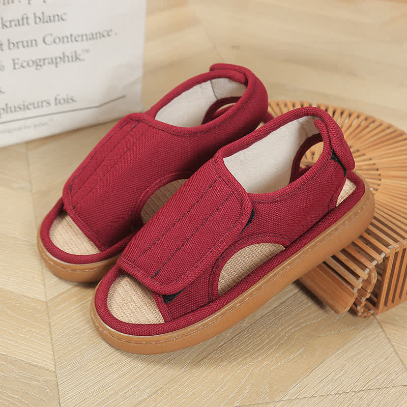 Verstellbare, leicht anzuziehende, rutschfeste Hausschuhe in Übergröße - Rot - EU41-42 (US7,5-8,5) - image 12