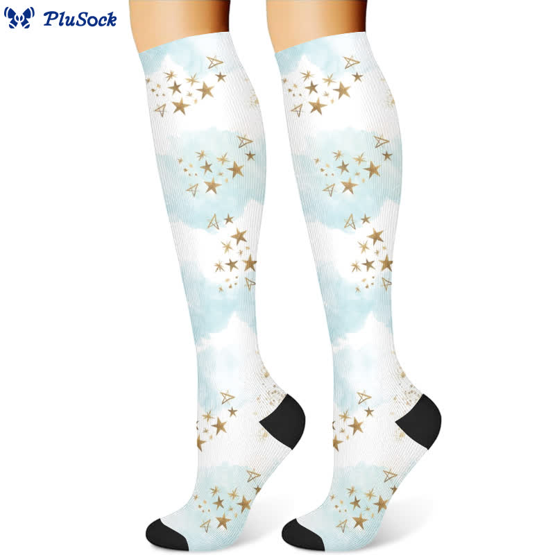 Dreamy Star Feder-Kompressionsstrümpfe (3 Paar) - image 2