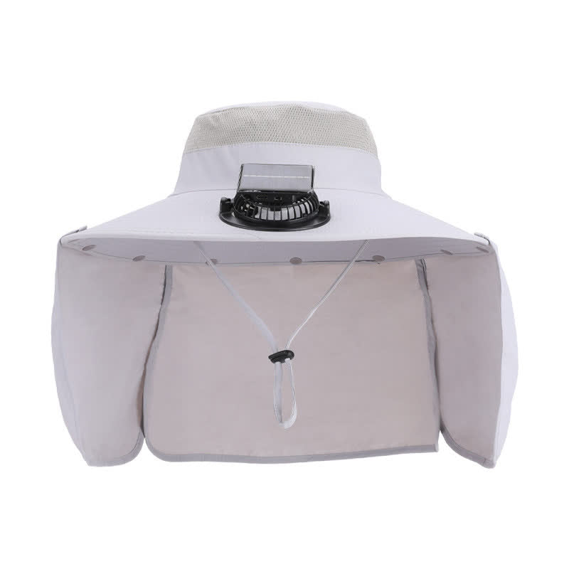 Wiederaufladbarer Outdoor-Fan-Bucket-Hut mit Nackenklappe (2 Packungen) - image 6