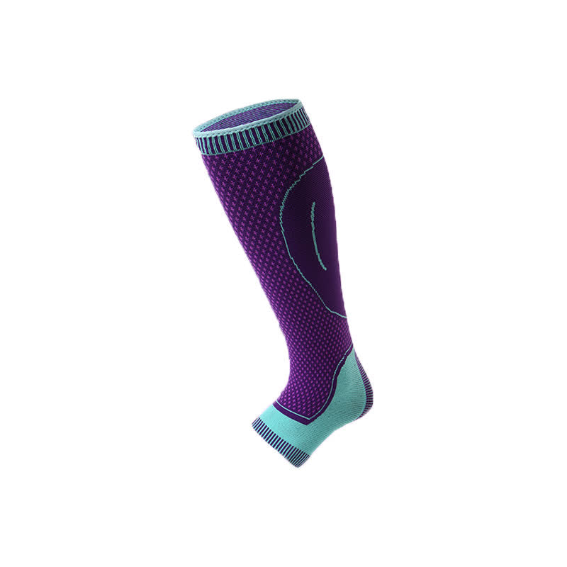 Rutschfeste Sport-Kompressions-Wadenmanschetten - Lila - XL - image 10