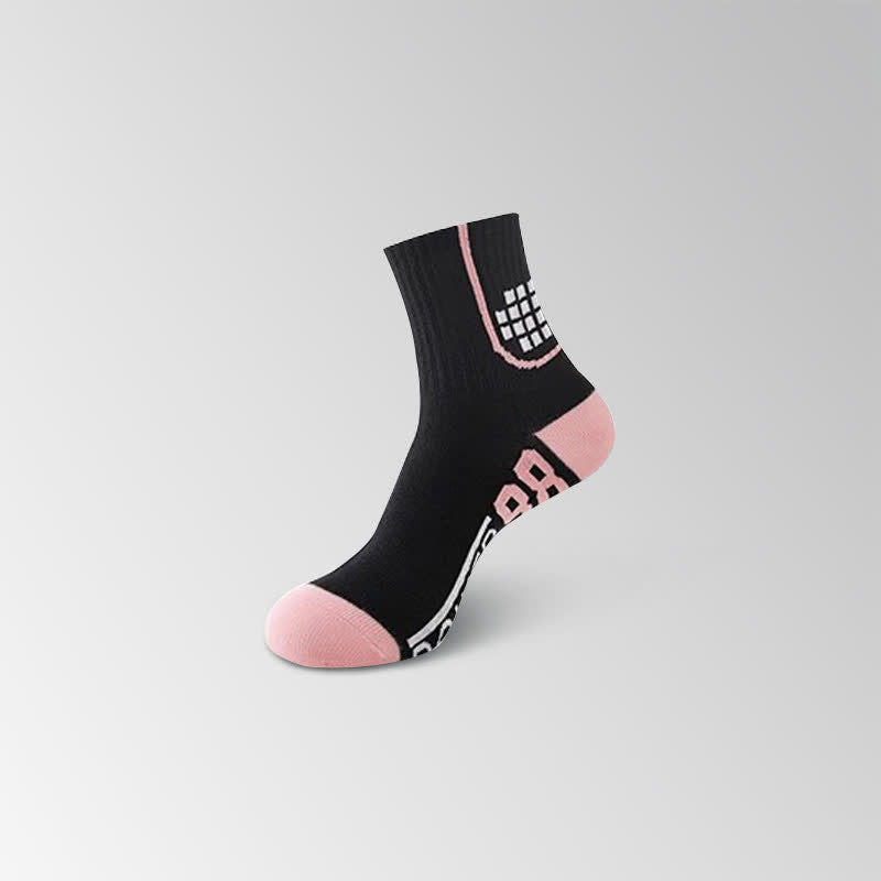 Knöchelkompressionssocken mit Zahlengrafik-Aufdruck (8 Paar)