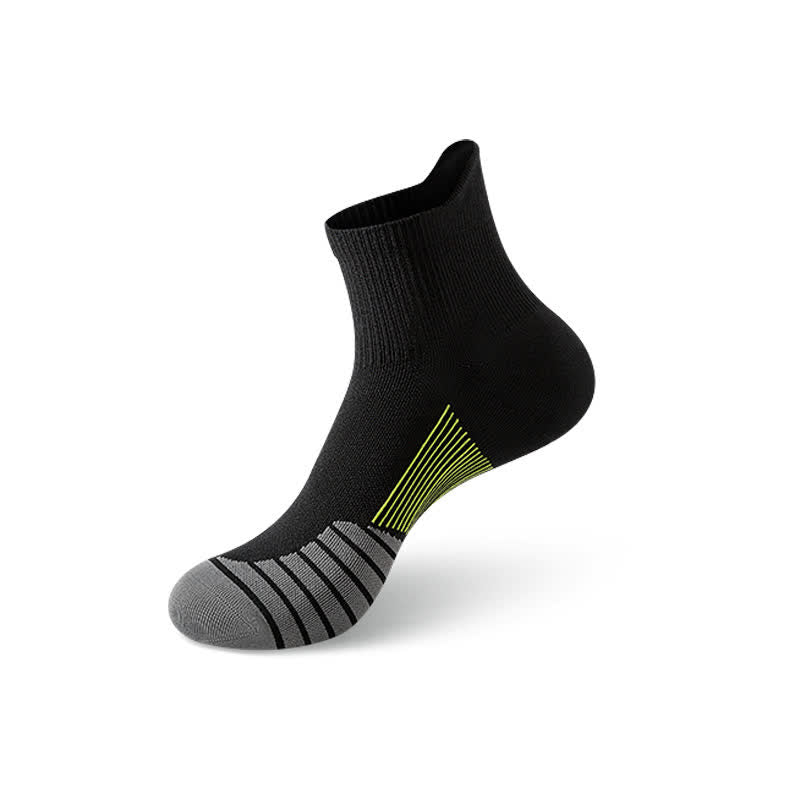 Schnelltrocknende, dünne Lauf-Kompressionssocken mit Knöchelschutz (5 Paar) - Schwarz - EU39-44 (US6-10) - image 13