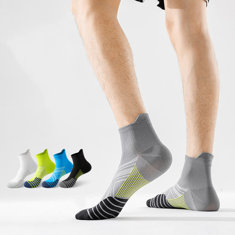 Schnelltrocknende, dünne Lauf-Kompressionssocken mit Knöchelschutz (5 Paar)