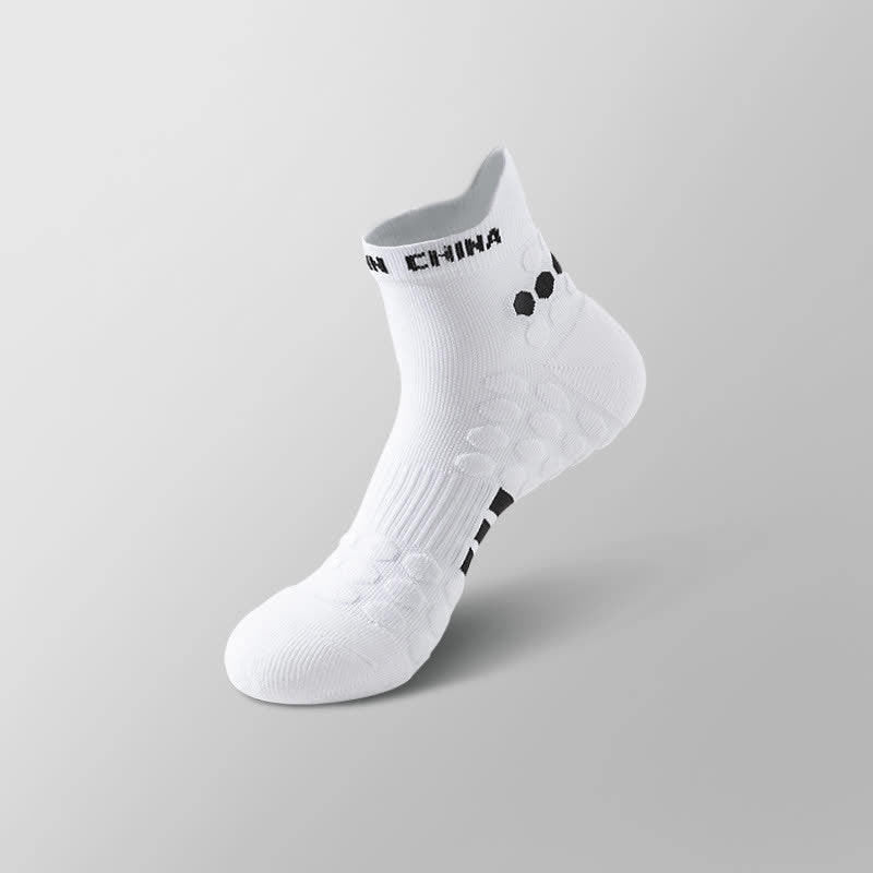 Rutschfeste Sport-Knöchelkompressionssocken aus Baumwolle (4 Paar)