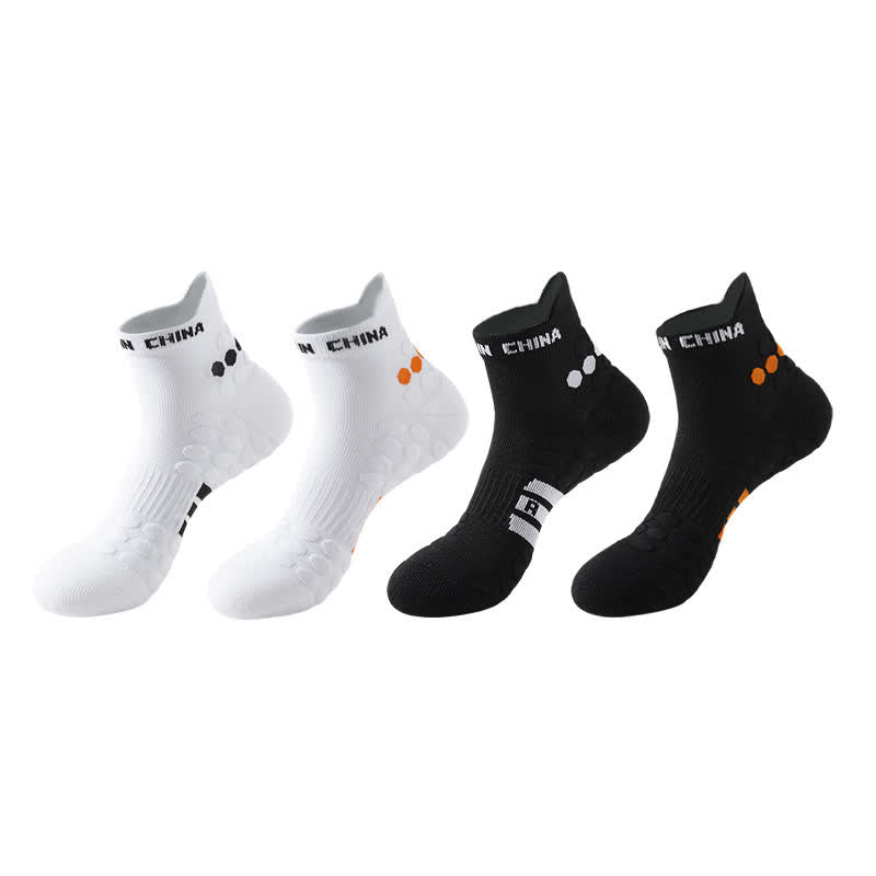 Rutschfeste Sport-Knöchelkompressionssocken aus Baumwolle (4 Paar)