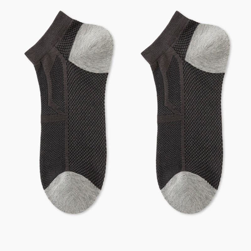 Rutschfeste, atmungsaktive Söckchen aus Mesh mit Fersenpartie (6 Paar)