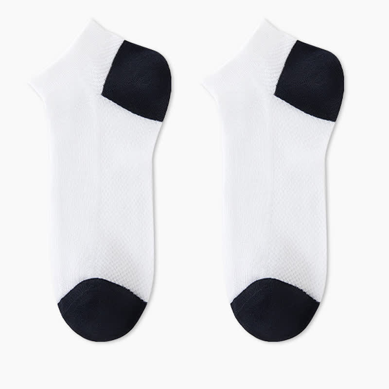 Rutschfeste, atmungsaktive Söckchen aus Mesh mit Fersenpartie (6 Paar)