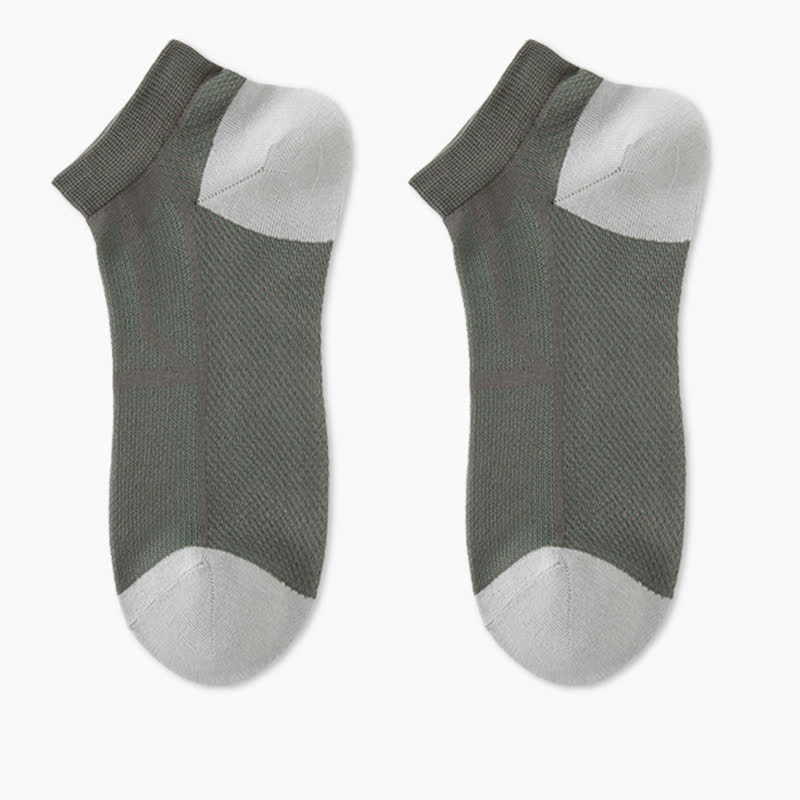 Rutschfeste, atmungsaktive Söckchen aus Mesh mit Fersenpartie (6 Paar)