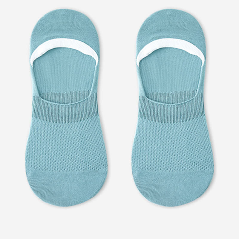 Rutschfeste Silikon-Fersensocken aus Mesh-Baumwolle (7 Paar)