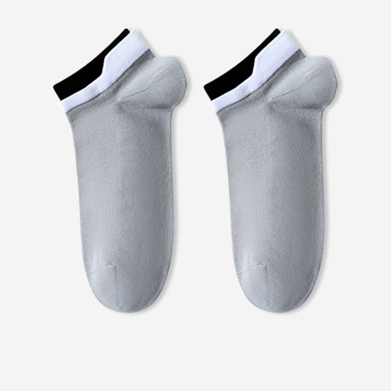 Atmungsaktive Söckchen aus reiner Baumwolle mit Netzstoff (5 Paar)
