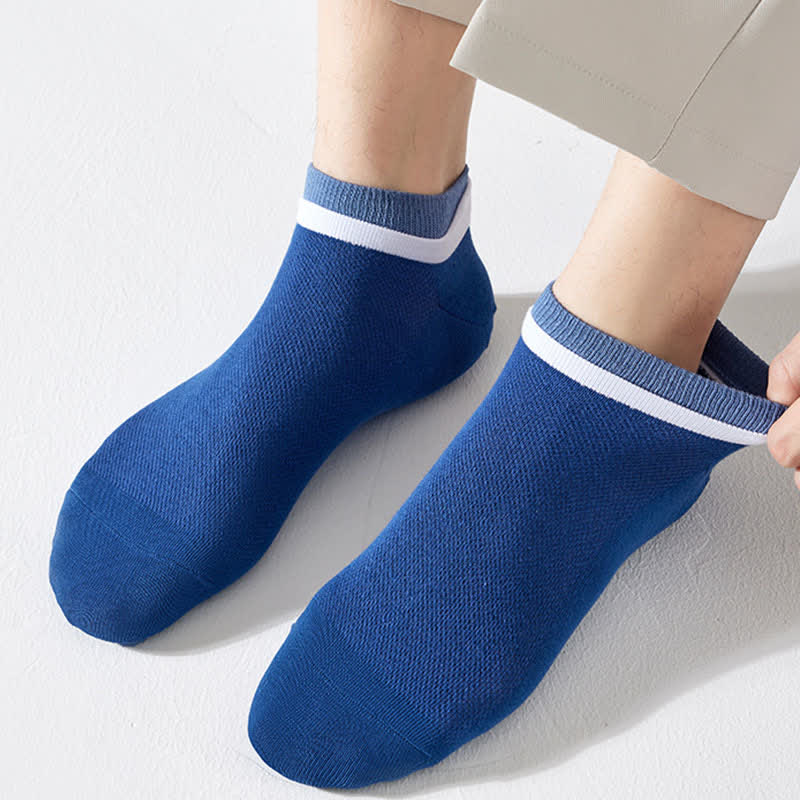 Atmungsaktive Söckchen aus reiner Baumwolle mit Netzstoff (5 Paar)