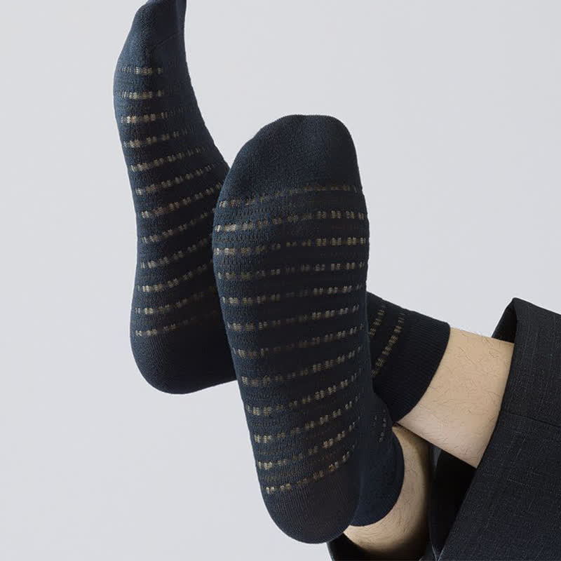 Söckchen aus hohler Bambusfaser im Netzdesign (5 Paar)