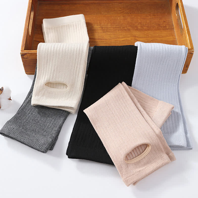 Wadenkompressionsstulpen aus Seide und Baumwolle mit Steigbügel (2 Paar) - image 2