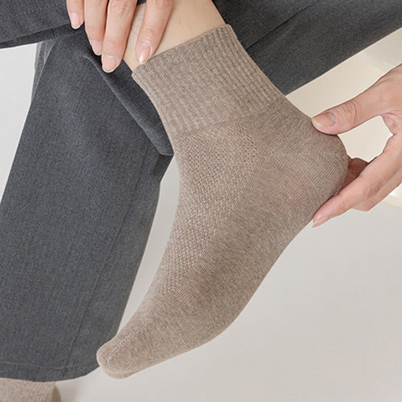 Dünne, atmungsaktive Söckchen aus reinem Baumwollnetz (7 Paar)