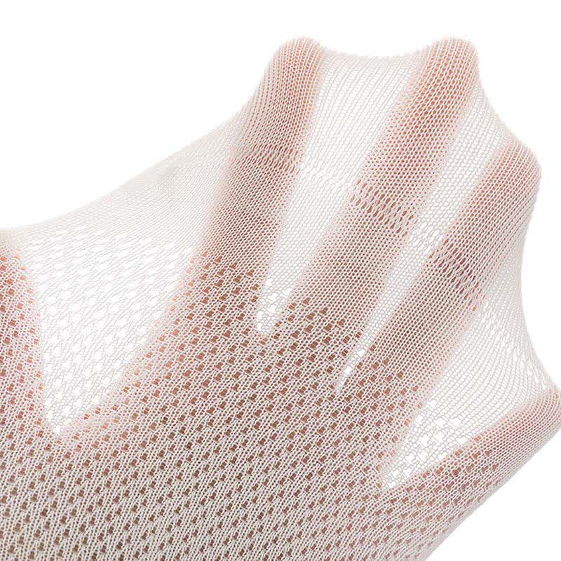 Dünne, atmungsaktive Söckchen aus reinem Baumwollnetz (7 Paar)