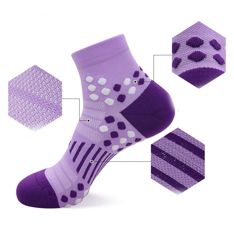 Knöchel-Kompressionssocken zum Radfahren mit gezielter Unterstützung (4 Paar)