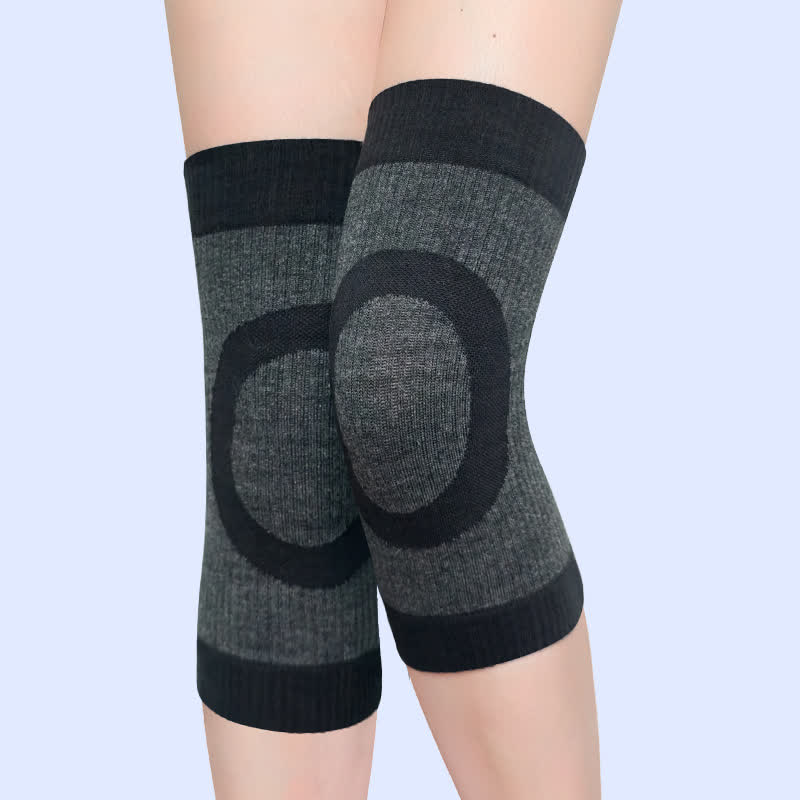 Elastische Knieschoner mit Kreis-Print