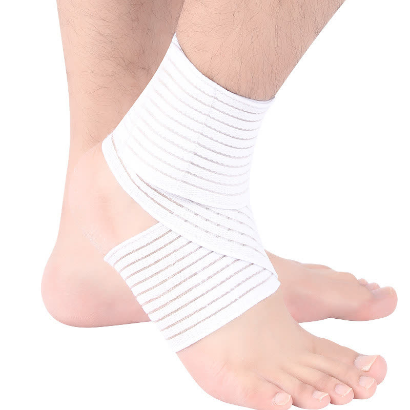 Dünne, elastische Knöchelstützen mit Klettverschluss - Weiß - Einheitsgröße - image 5