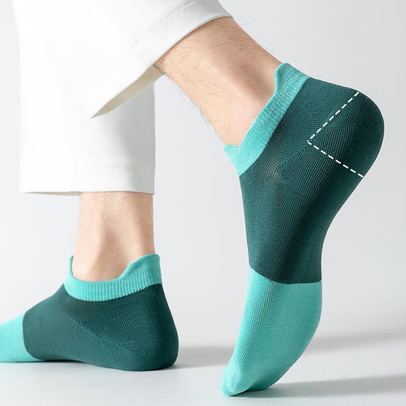 Atmungsaktive Söckchen aus Baumwolle mit Farbblockdesign (6 Paar)