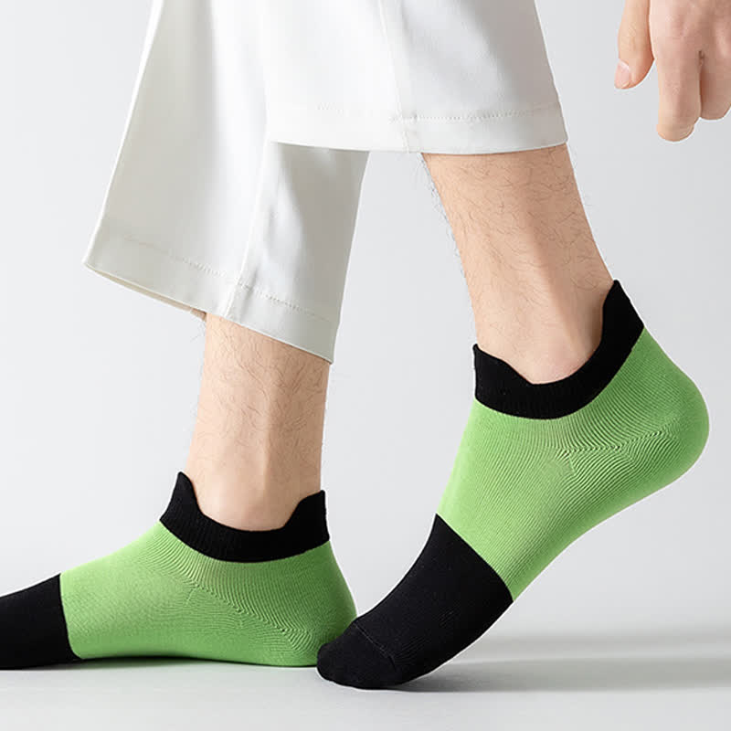 Atmungsaktive Söckchen aus Baumwolle mit Farbblockdesign (6 Paar)