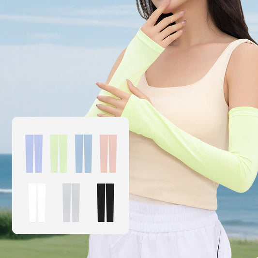 Elastische, atmungsaktive Armstulpen zum Sonnenschutz im Freien