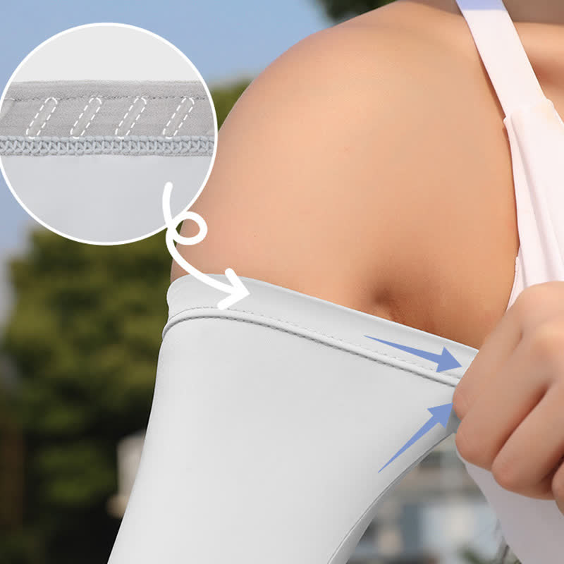 Sonnenschutz-Armstulpen aus Eisseide für Outdoor-Sport
