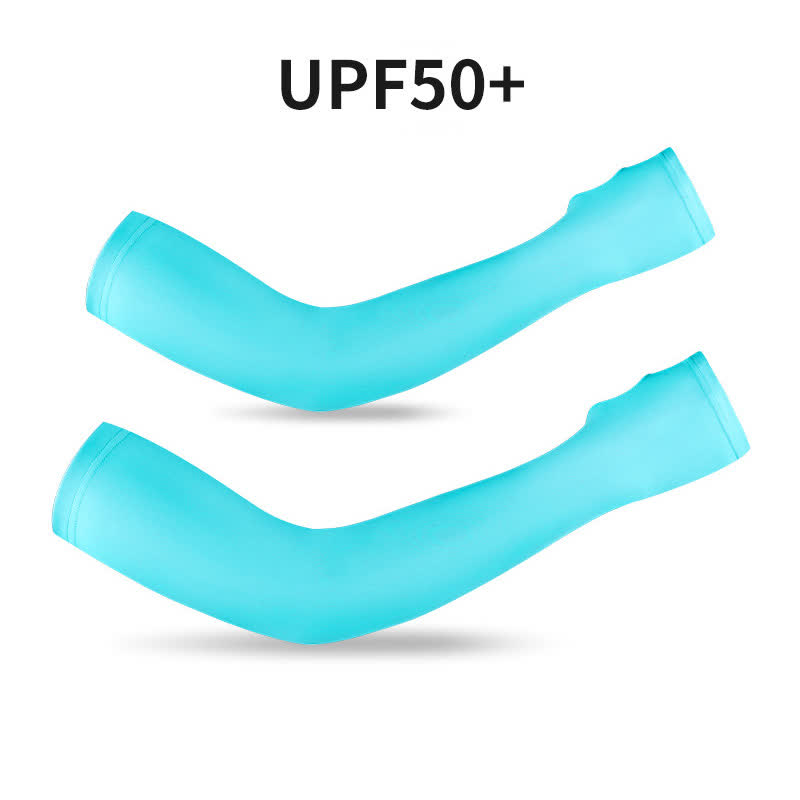 Sonnenschutz-Armmanschetten mit Fingerschlaufe - Blau - XXL - image 13